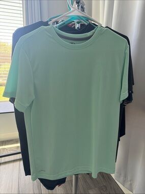 Athletic Performance Crew Neck T-Shirt - Mint Green S (34-36) Like New